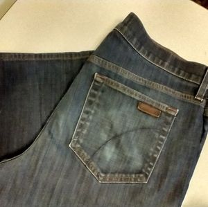 Joe's Jeans 34"W X 29" inseam, used/worn in, blue.
